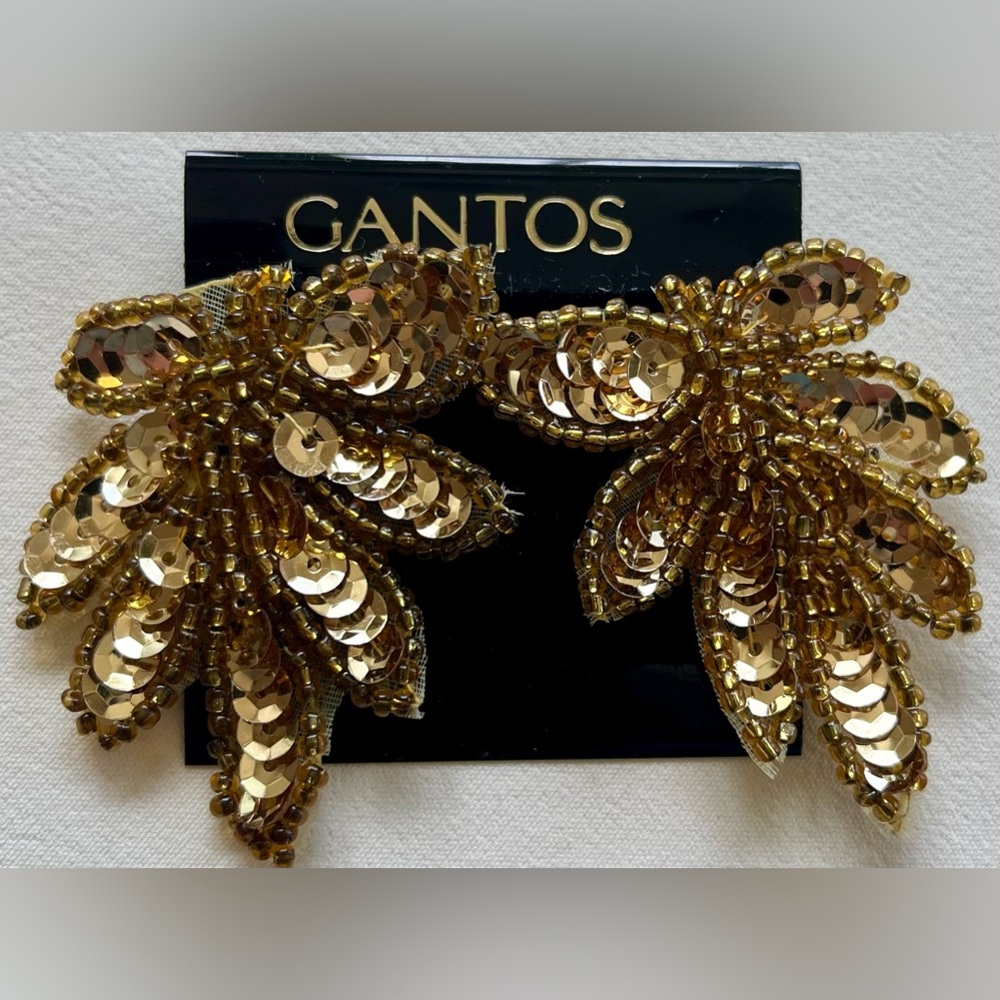 Gantos Sequined Earrings, New with Tags
